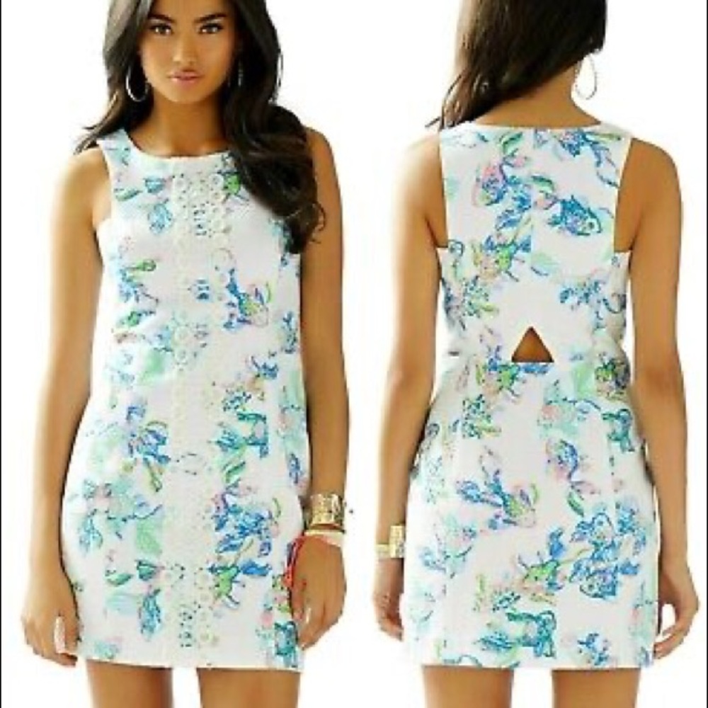 Lilly Pulitzer White Coastal Kiss Cecily Shift